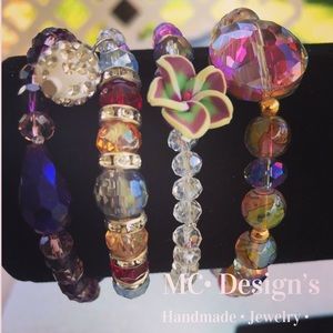 4 Piece Unique Handmade Bracelet Set